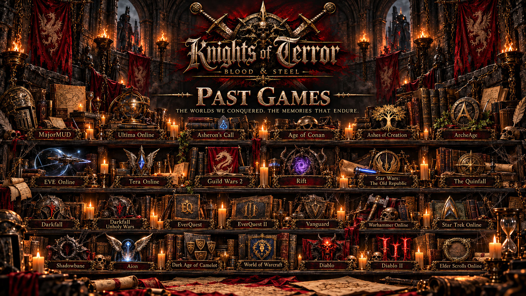 Knights of Terror past-games illustrated hall